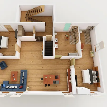 アパート Harzer Healing Center 2024 Gemuetliche Landhauswohnung Mit Fussbodenheizung,xxl Kochinsel,xxl Regenduschen,modern,hochwertig,persoenlich,vollausgestattet エルビンガーオーデ