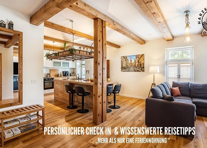 Harzer Healing Center 2024 Gemuetliche Landhauswohnung Mit Fussbodenheizung,xxl Kochinsel,xxl Regenduschen,modern,hochwertig,persoenlich,vollausgestattet Lägenhet