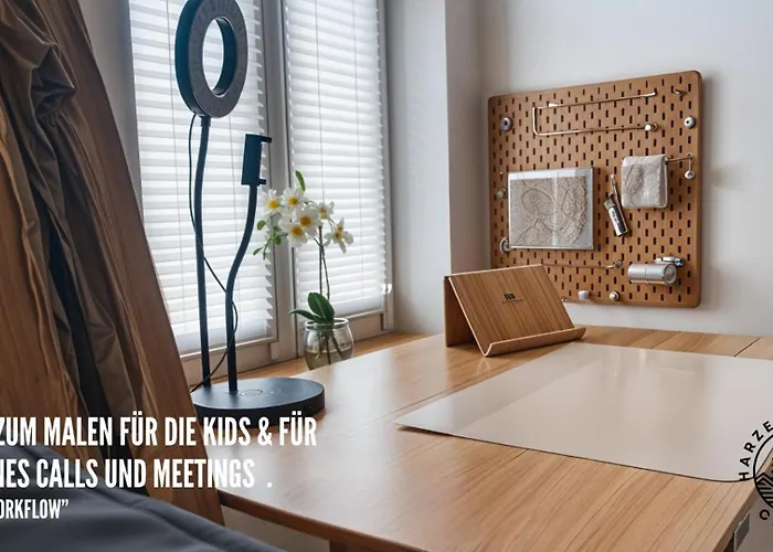 Lägenhet Harzer Healing Center 2024 Gemuetliche Landhauswohnung Mit Fussbodenheizung,xxl Kochinsel,xxl Regenduschen,modern,hochwertig,persoenlich,vollausgestattet